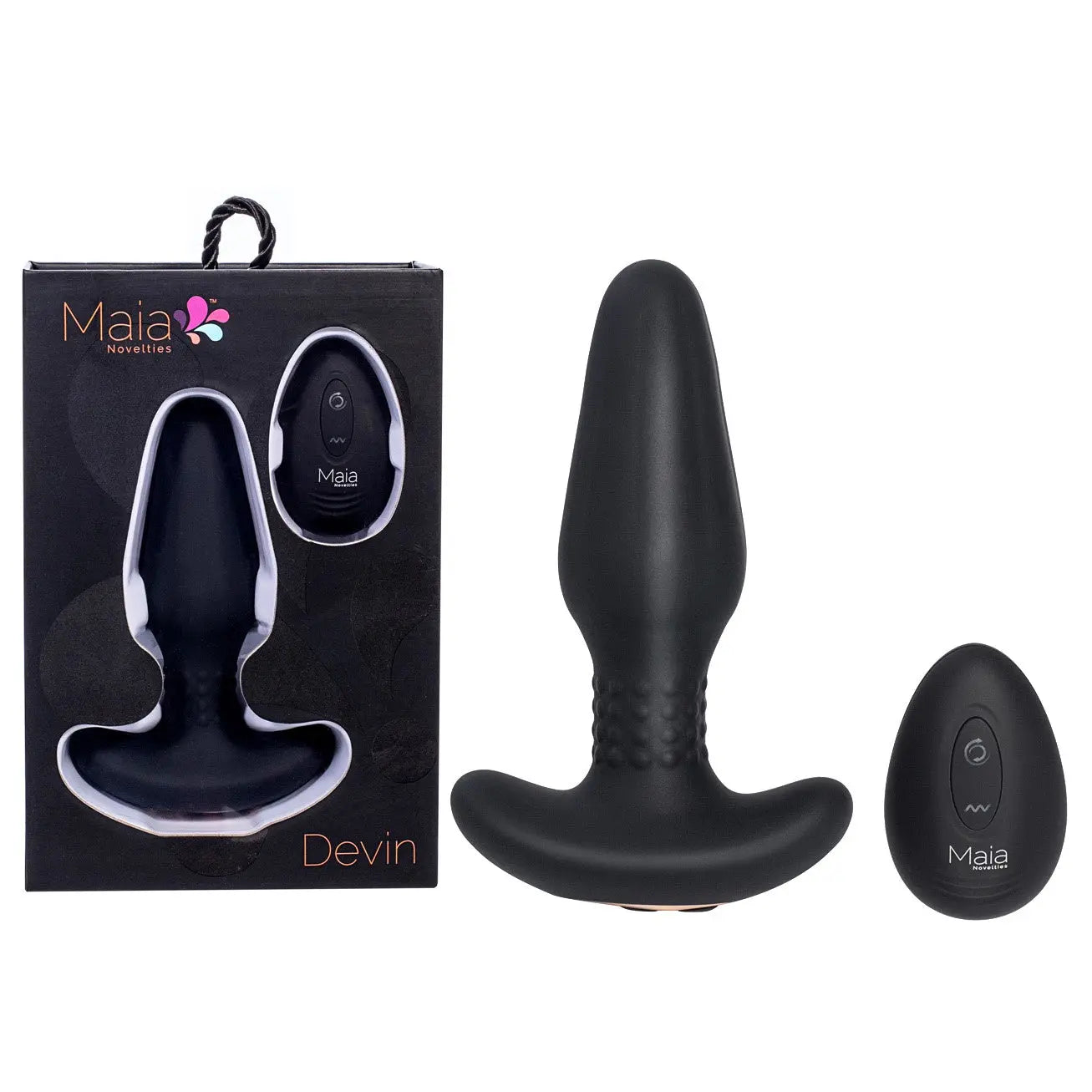 Maia DEVIN Vibrating Butt Plug with Remote Maia Toys