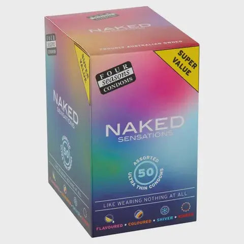 Four Seasons Naked Sensations Condoms 50 Pack Four Season