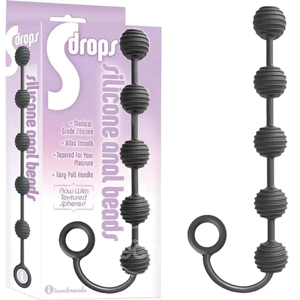 Icon Brands S-Drops Silicone Anal Beads Icon Brands