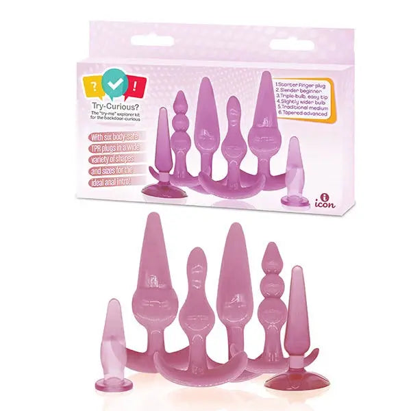 Try-Curious Anal Plug Kit Icon Brands
