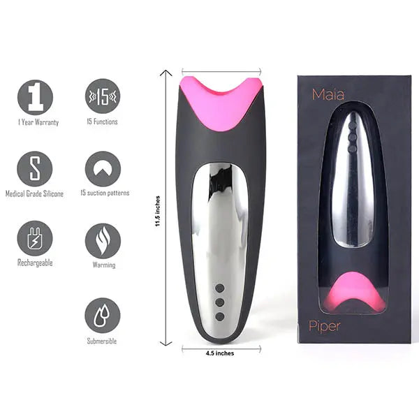 Maia PIPER Heating Vibrating Masturbator Maia Toys