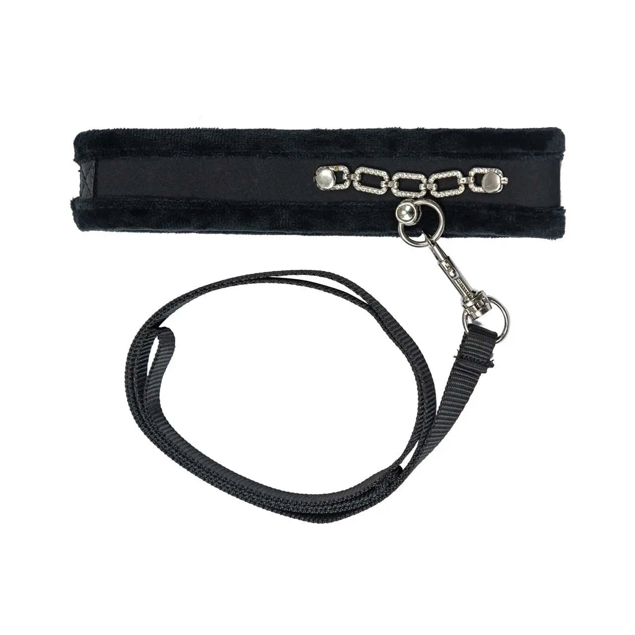 Punishment Crystal Detail Collar and 37 inch Leash Punishment