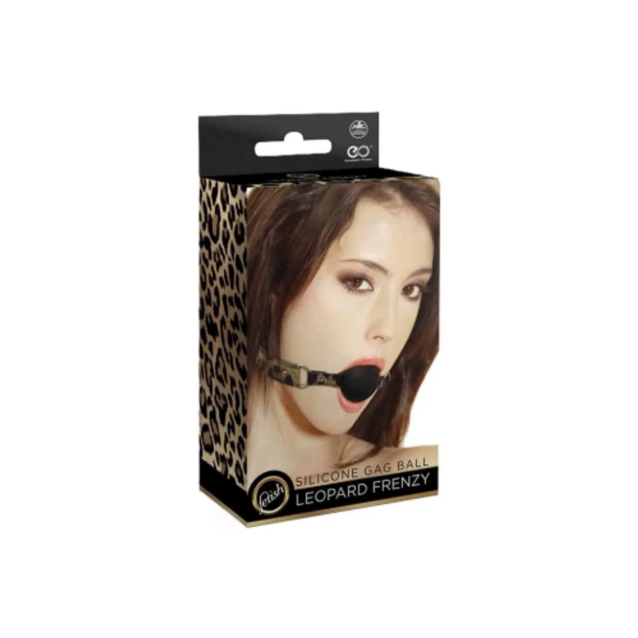 Excellent Power Leopard PU Leather with Silicone Ball Gag Excellent Power
