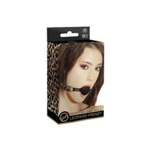 Excellent Power Leopard PU Leather with Silicone Ball Gag Excellent Power