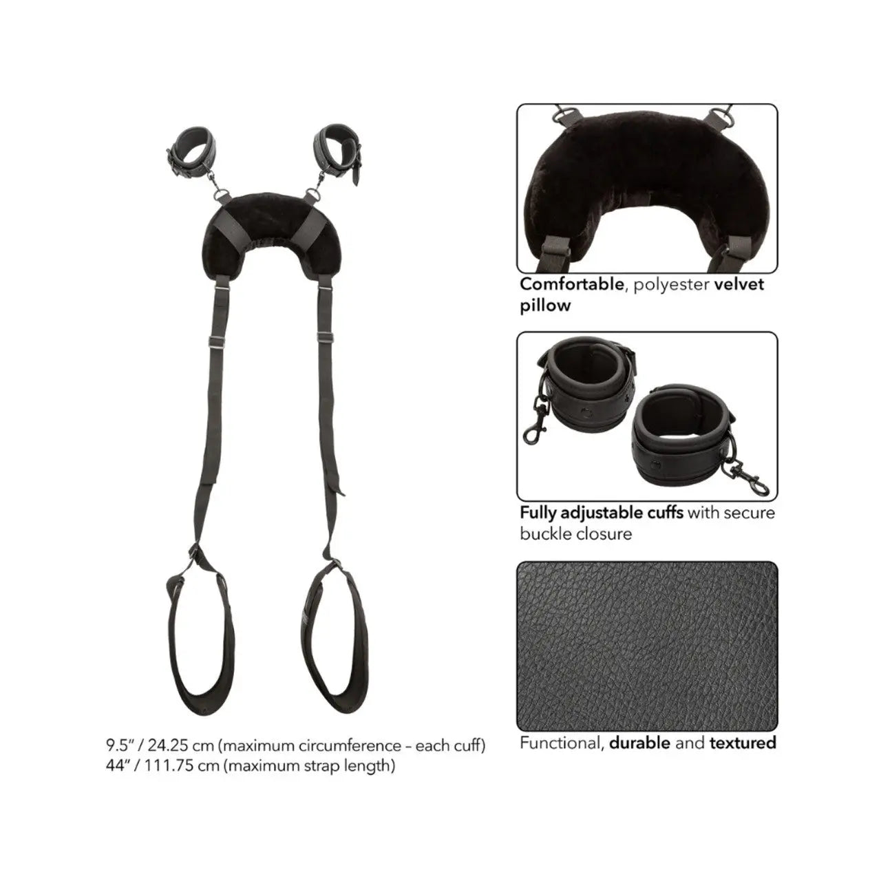 CalExotics Nocturnalª Collection Position Strap with Pillow CalExotics