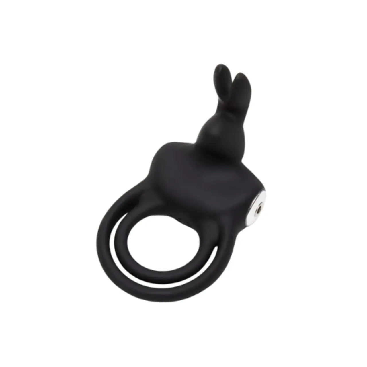Happy Rabbit Stimulating Rechargeable Rabbit Cock Ring Black Happy Rabbit