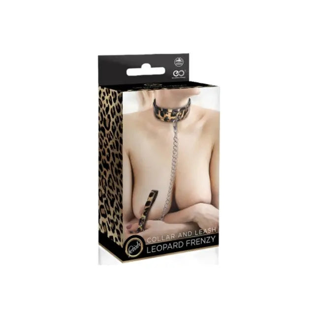 Excellent Power Leopard PU Collar and Leash Excellent Power