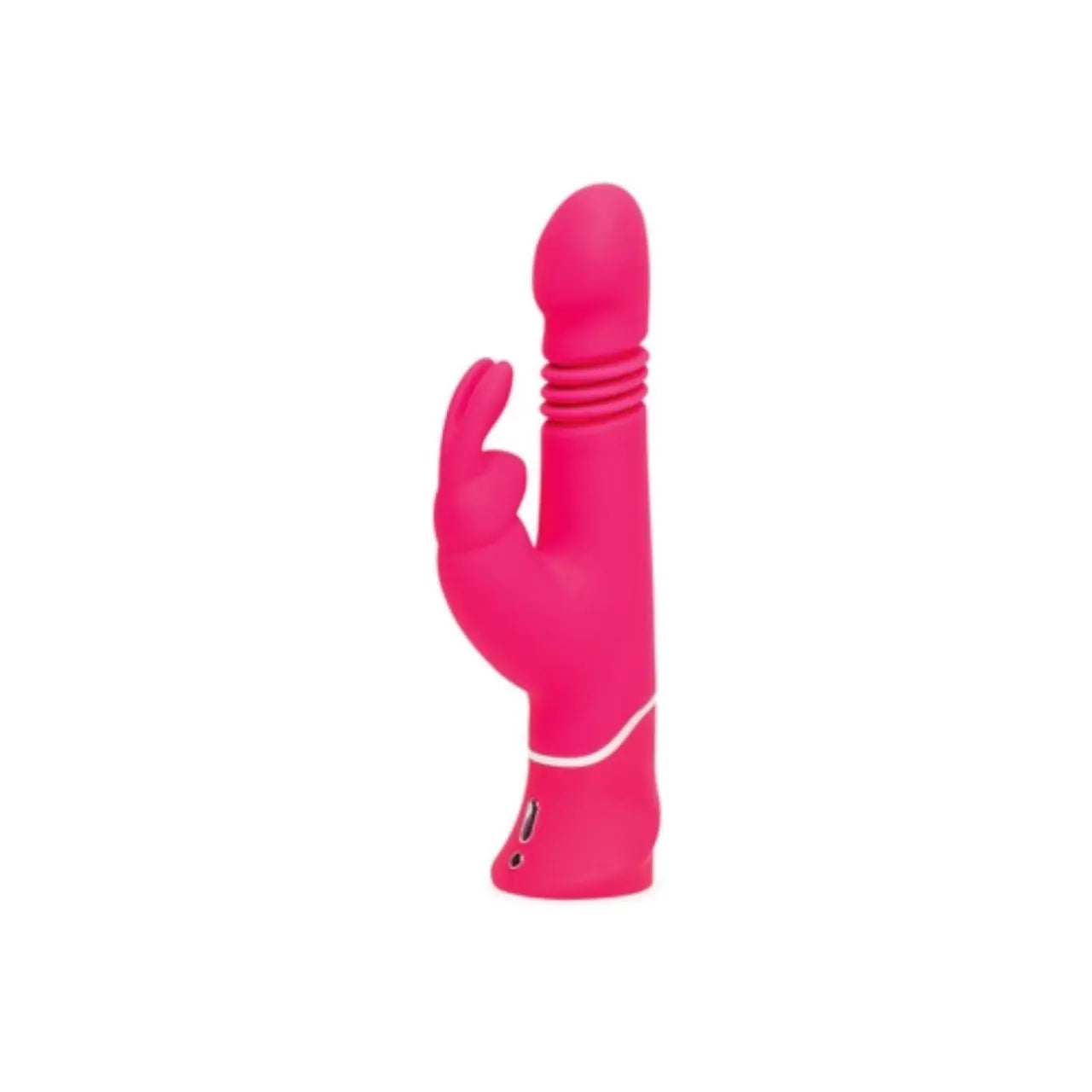 Happy Rabbit Thrusting Realistic Rechargeable Rabbit Vibrator Pink Happy Rabbit
