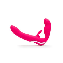 Happy Rabbit Rechargeable Vibrating Strapless Strap On Pink Happy Rabbit
