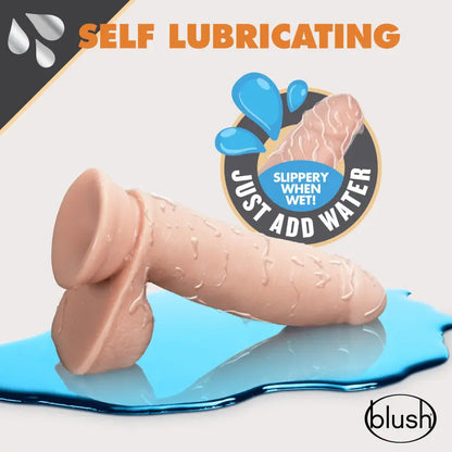 Dr. Skin Glide 7 Inch Self Lubricating Dildo Blush Novelty