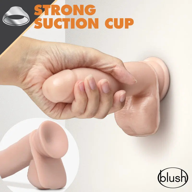 Dr. Skin Glide 7 Inch Self Lubricating Dildo Blush Novelty
