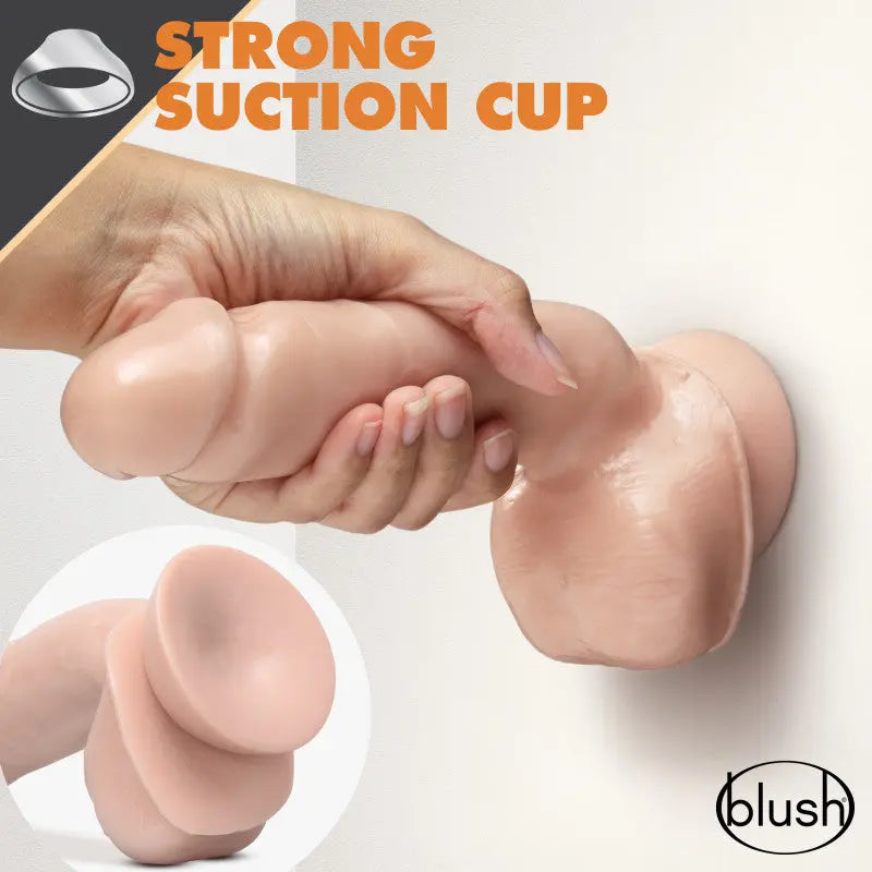 Dr. Skin Glide 8.5 Inch Self Lubricating Dildo Blush Novelty