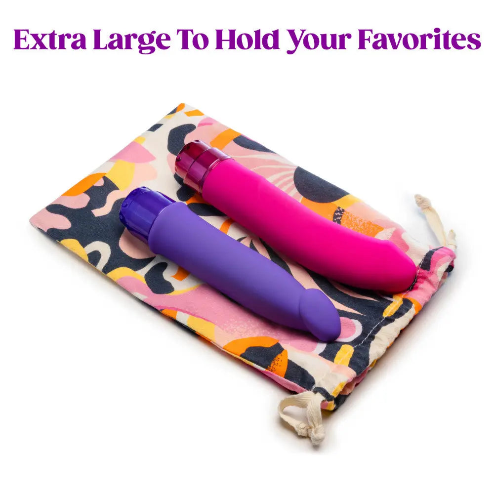 The Collection Cotton Toy Storage Bag Blush Novelty