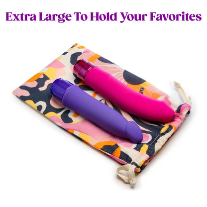The Collection Cotton Toy Storage Bag Blush Novelty