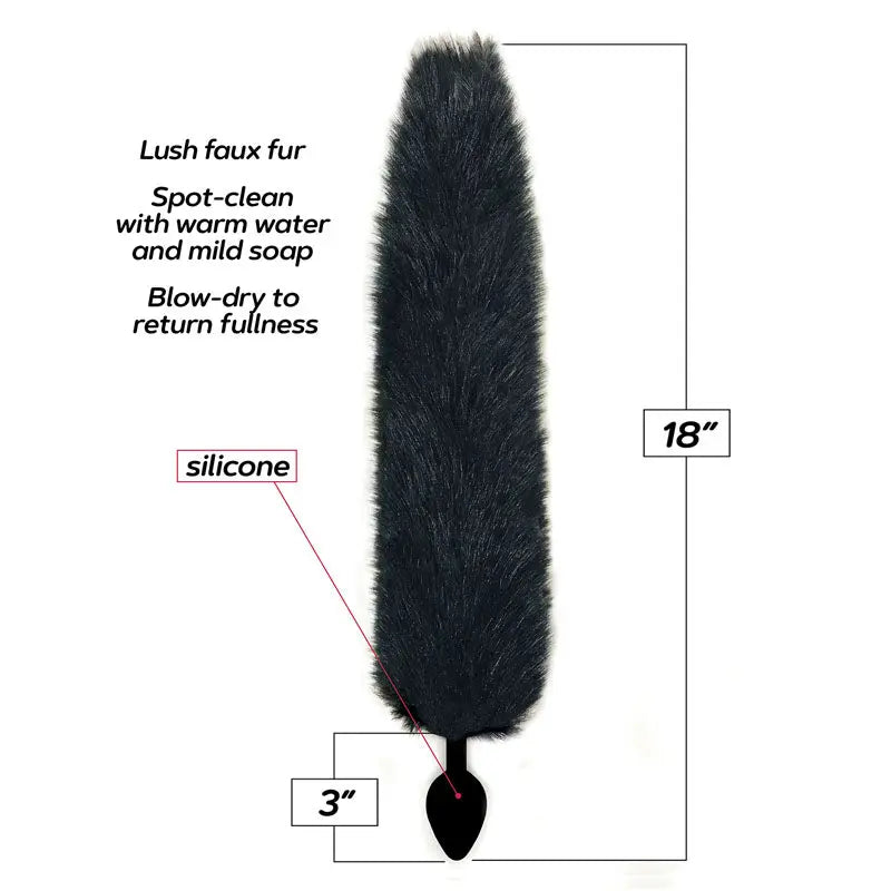 Icon Brands Foxy Fox Tail Silicone Butt Plug Icon Brands