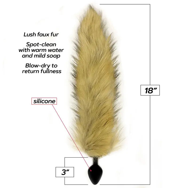 Icon Brands Foxy Fox Tail Silicone Butt Plug Icon Brands