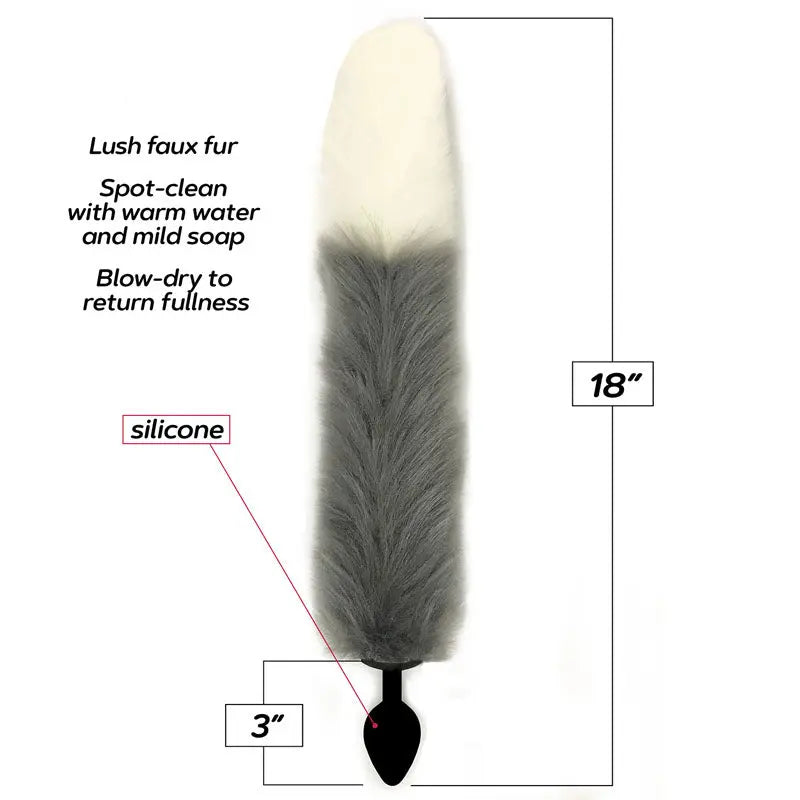Icon Brands Foxy Fox Tail Silicone Butt Plug Icon Brands