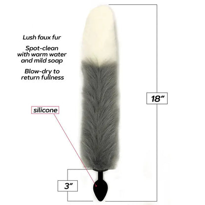 Icon Brands Foxy Fox Tail Silicone Butt Plug Icon Brands