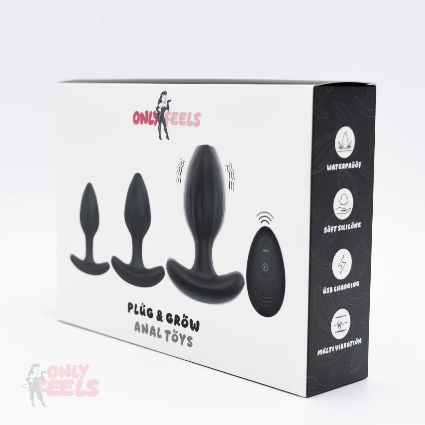 Only Feels Plug and Grow Anal Training Plugs