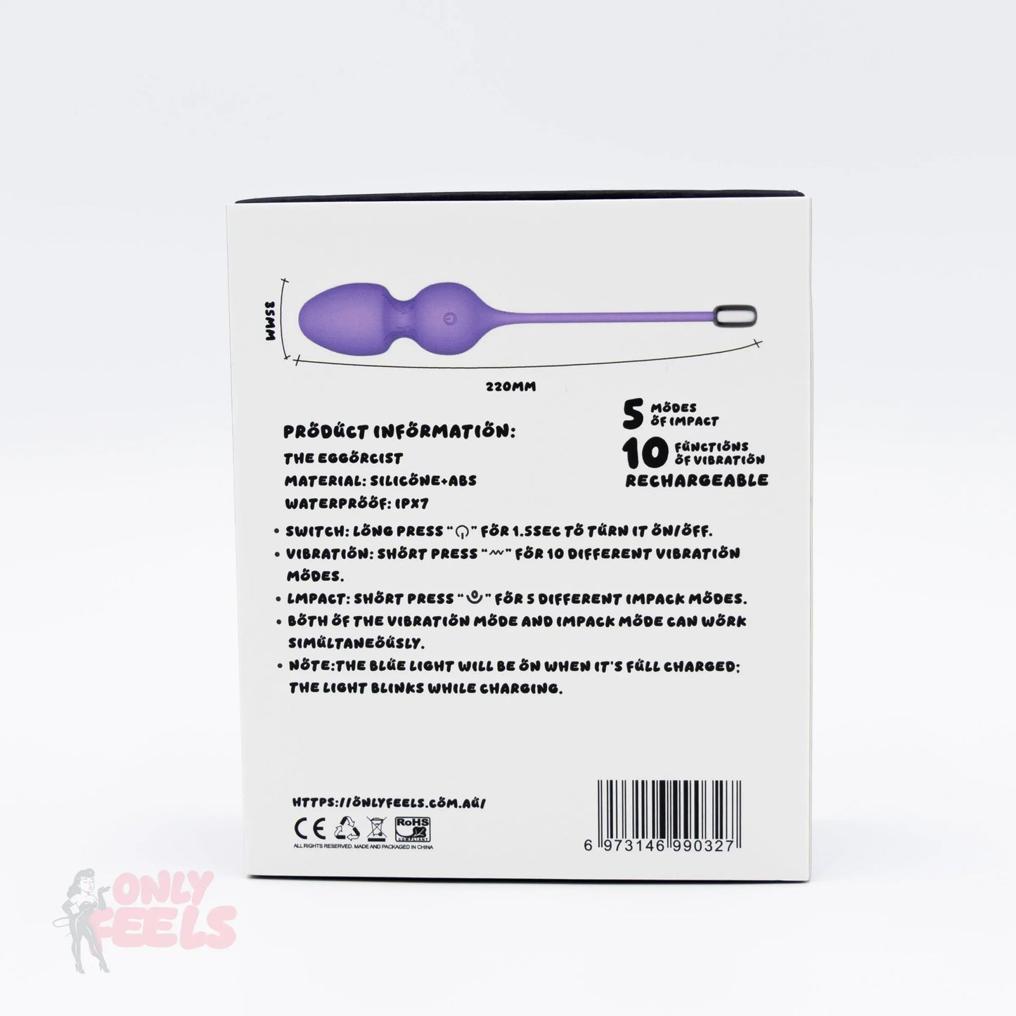 Only Feels The Eggorcist Vibrating Egg