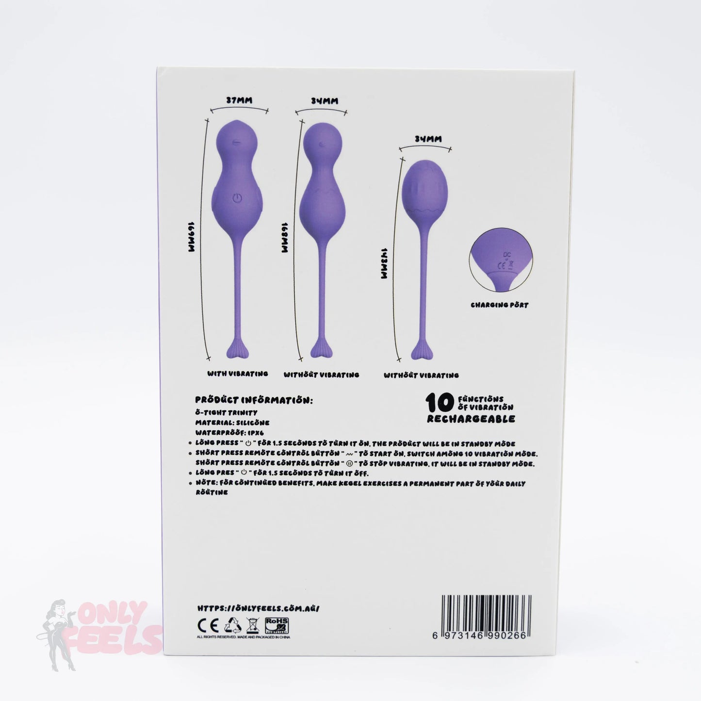 Only Feels O-Tight Trinity Vibrating Kegel Eggs