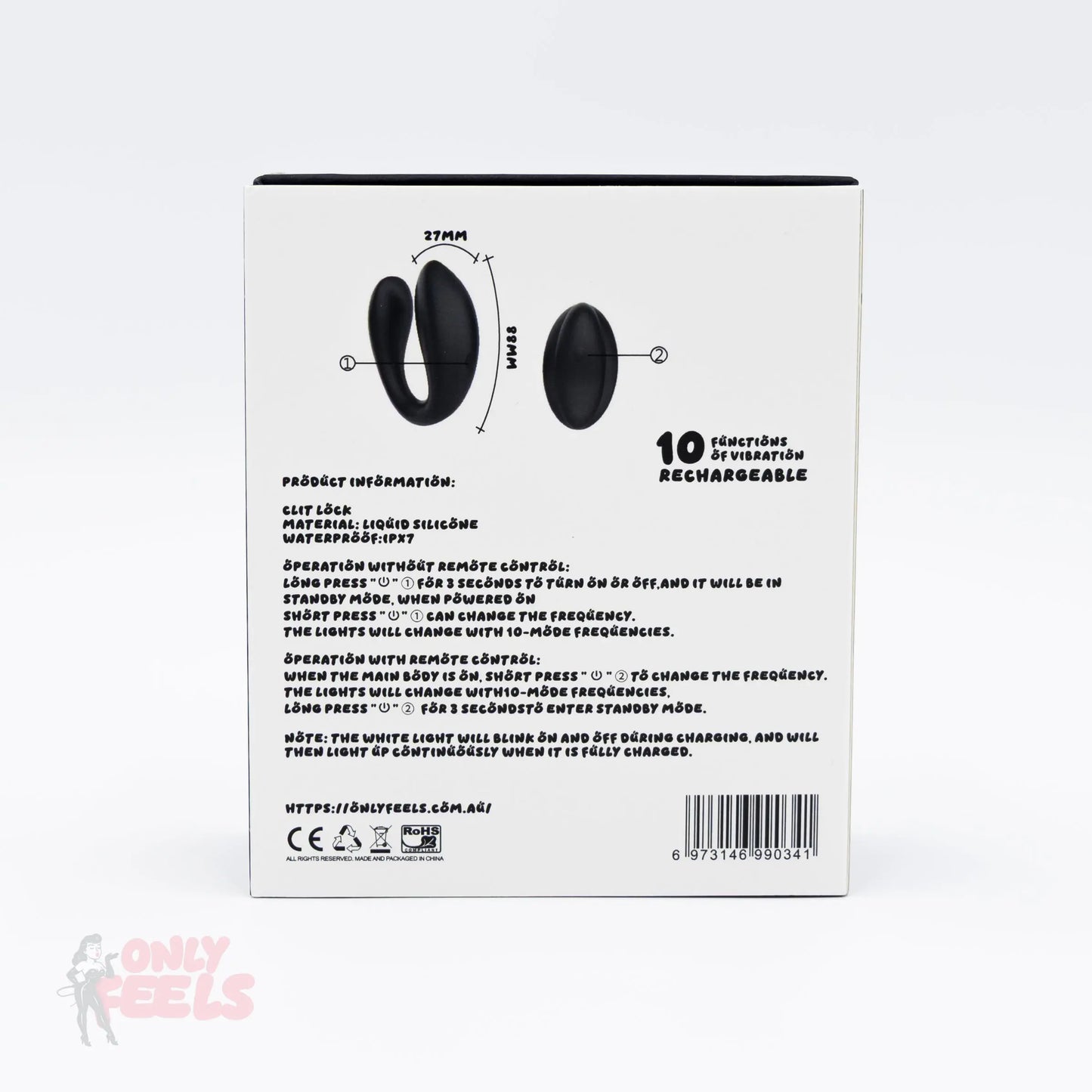 Only Feels Clit Lock Couples Vibrator