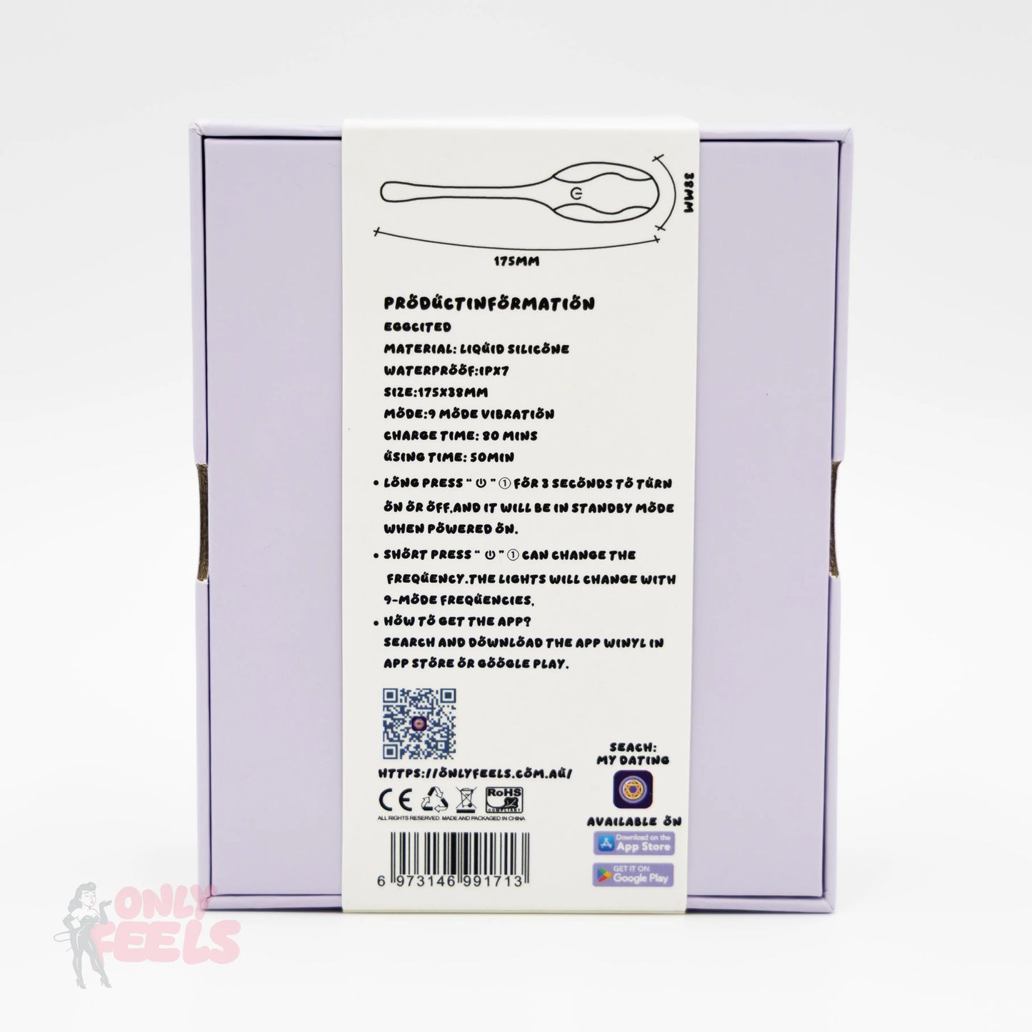 Only Feels Eggcited Egg Vibrator