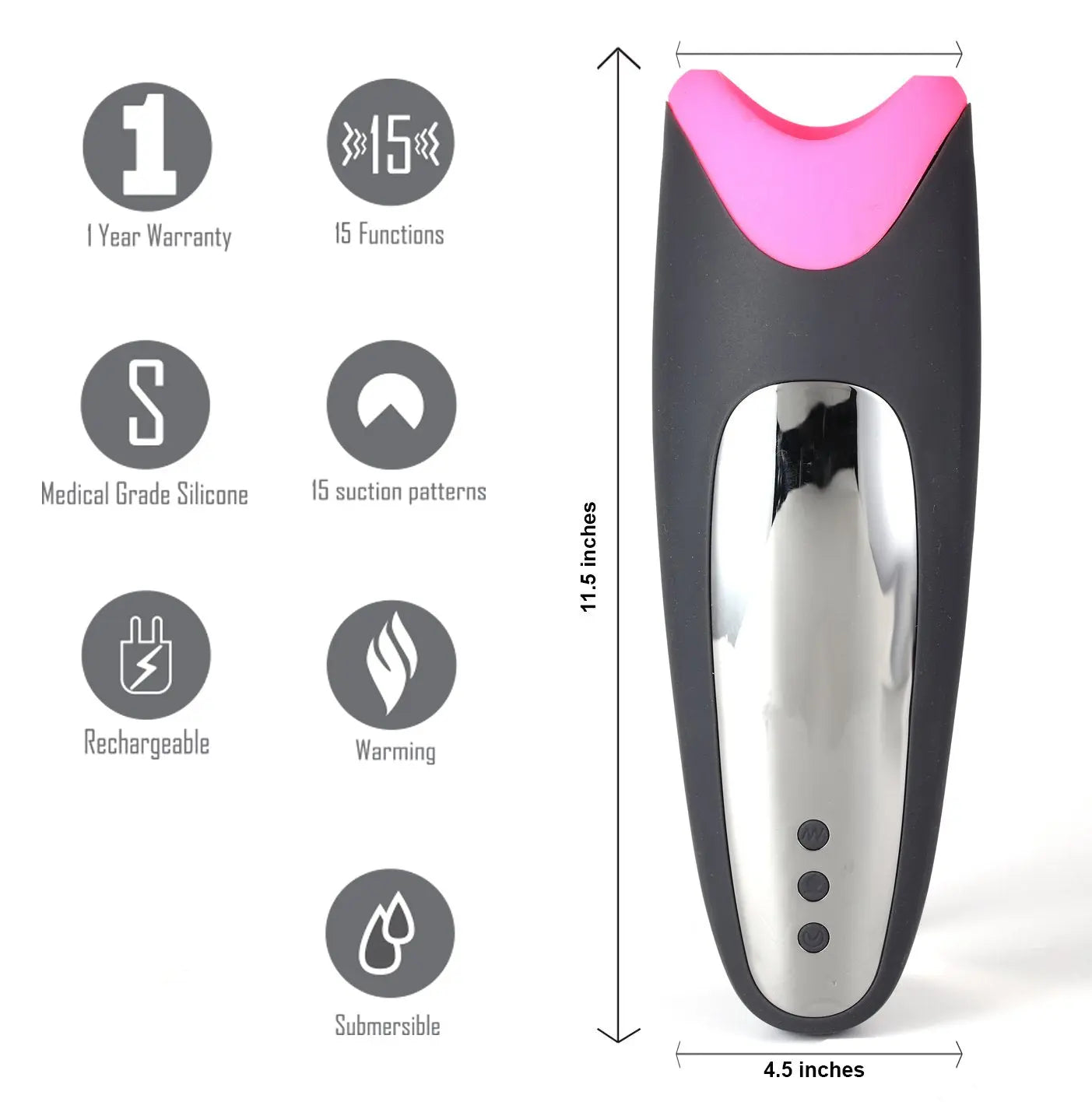 Maia PIPER Heating Vibrating Masturbator Maia Toys