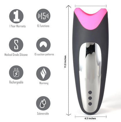 Maia PIPER Heating Vibrating Masturbator Maia Toys