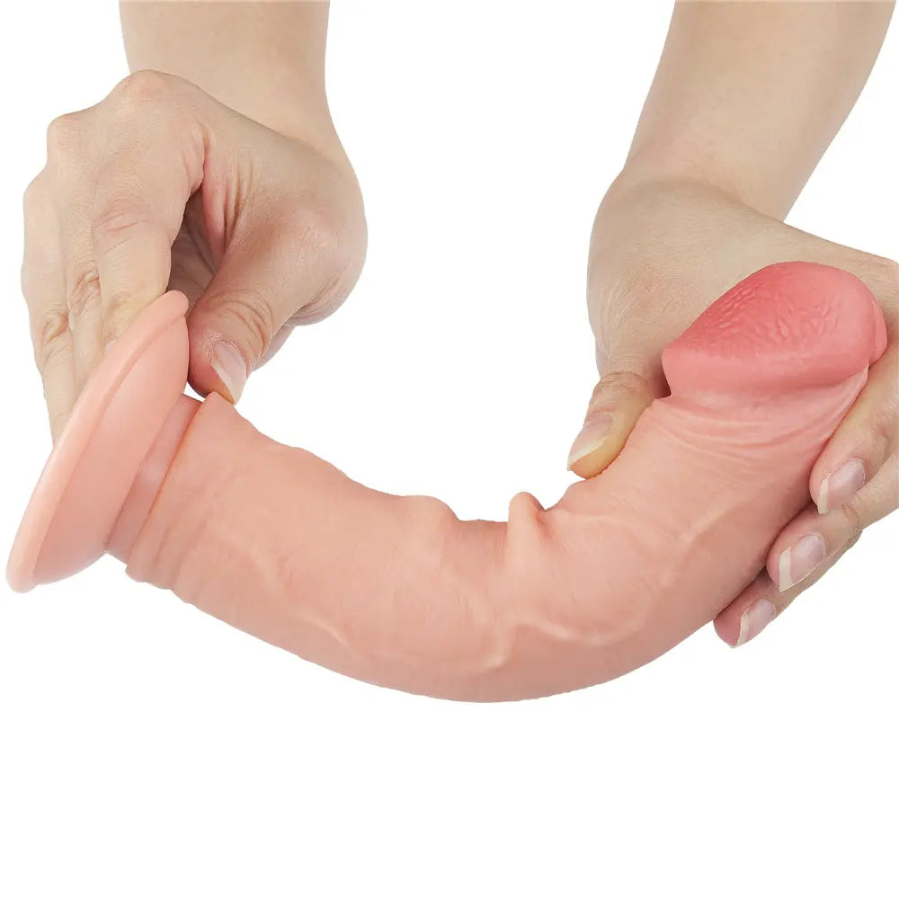 Lovetoy Sliding Skin Dual Layer Dong 8" Lovetoy