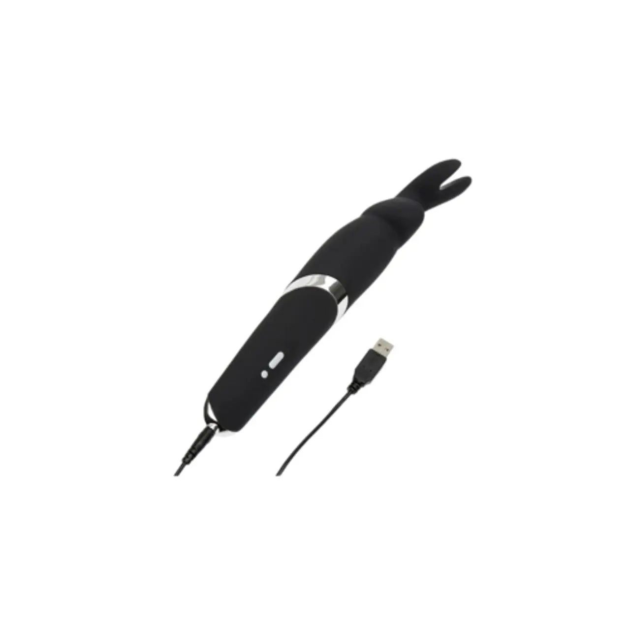 Happy Rabbit Rechargeable Wand Vibrator Black Happy Rabbit
