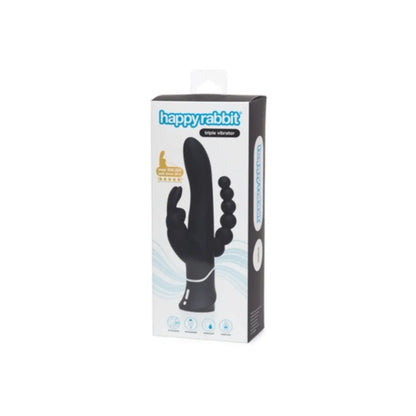 Happy Rabbit Triple Curve Rechargeable Rabbit Vibrator Black Happy Rabbit