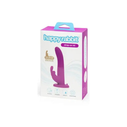 Happy Rabbit Rechargeable Vibrating Strap On Harness Set Purple Happy Rabbit
